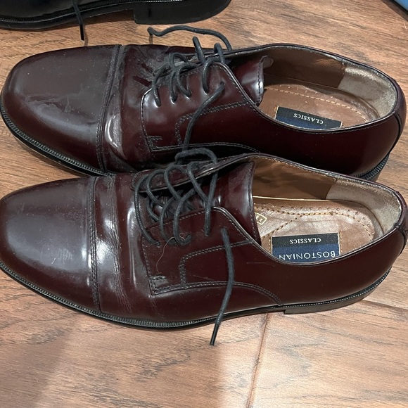 BUNDLE 2 pairs of Bostonian Classics First Flex Cap Toe  Oxfords Mens 9 & 9 1/2 - Picture 2 of 3